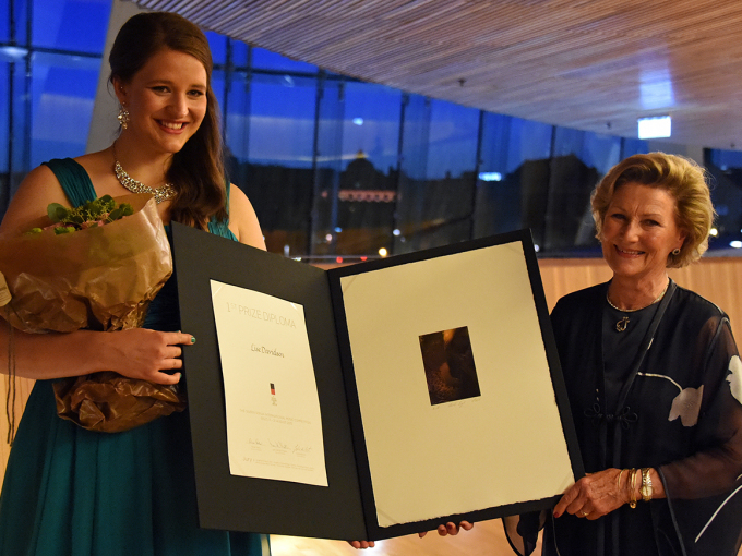 Lise Davidsen vant Dronning Sonja Internasjonale Musikkonkurranse i 2015. Foto: Sven Gj. Gjeruldsen, Det kongelige hoff